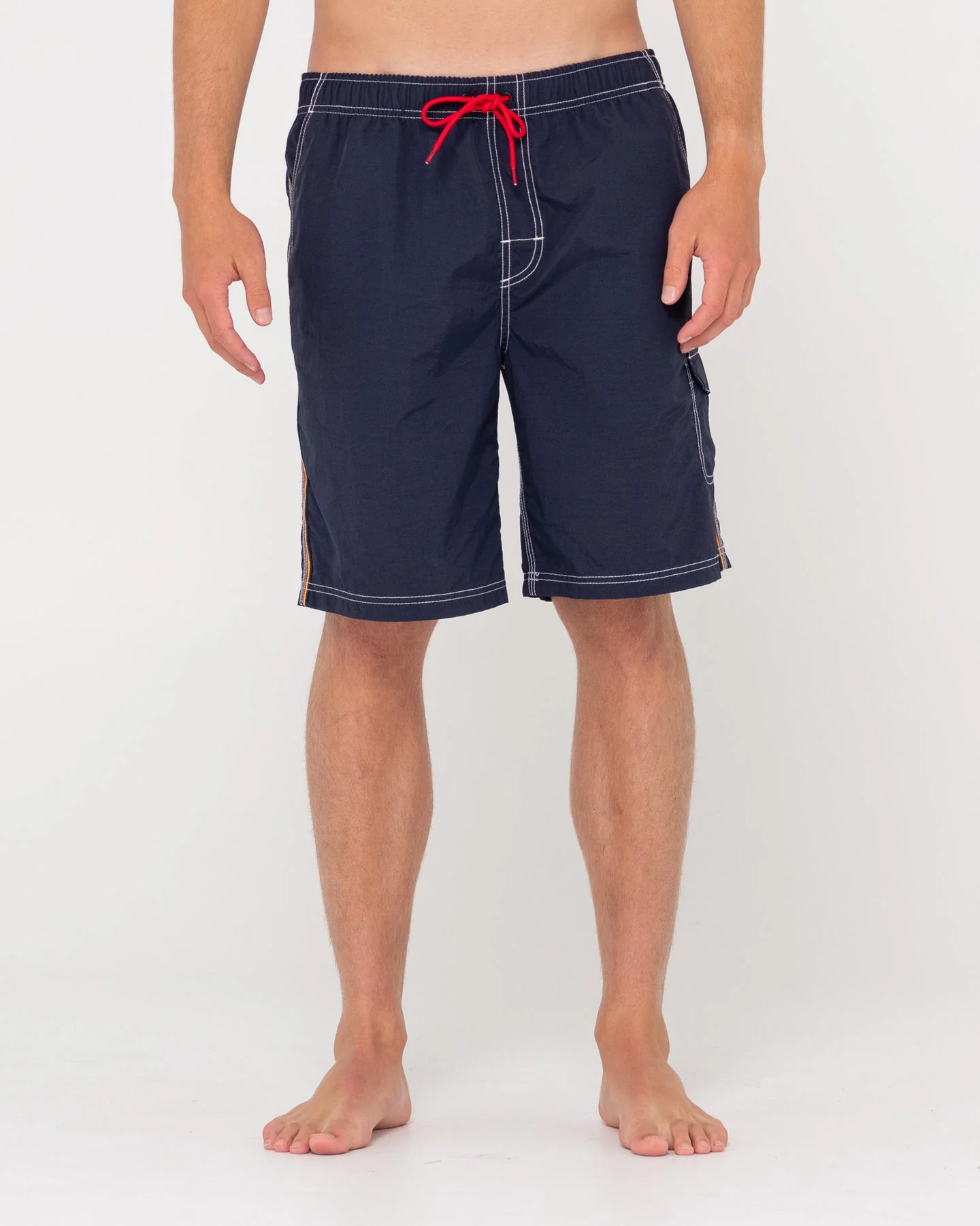 RUSTY Tripped Out 20" Elastic Waist Boardshort - Navy Blue - Image 4