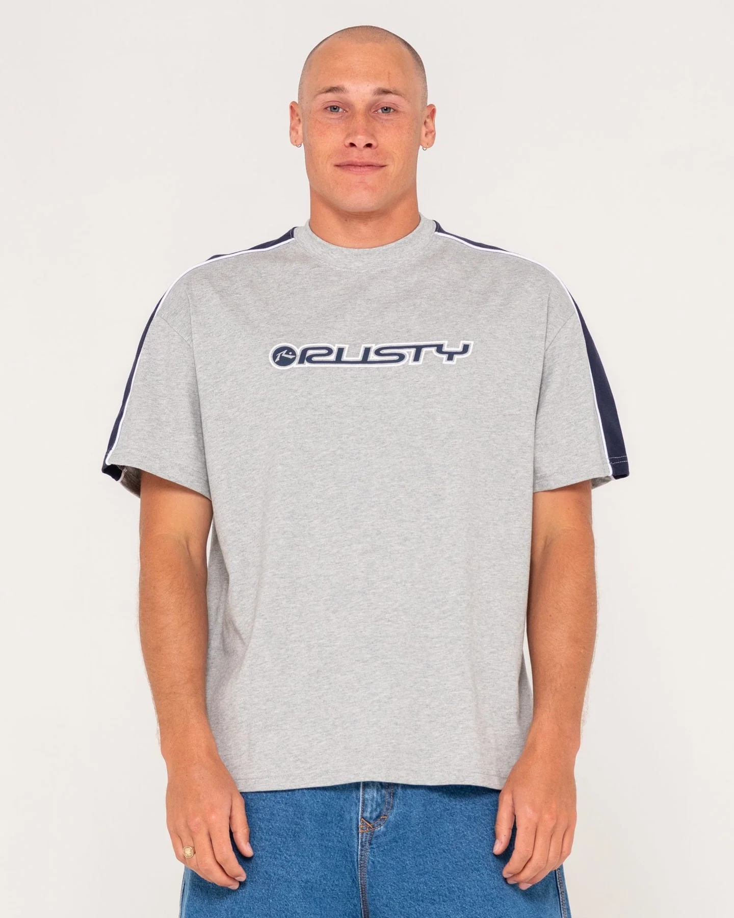 RUSTY Alonso Tee - Grey Marle - Image 2