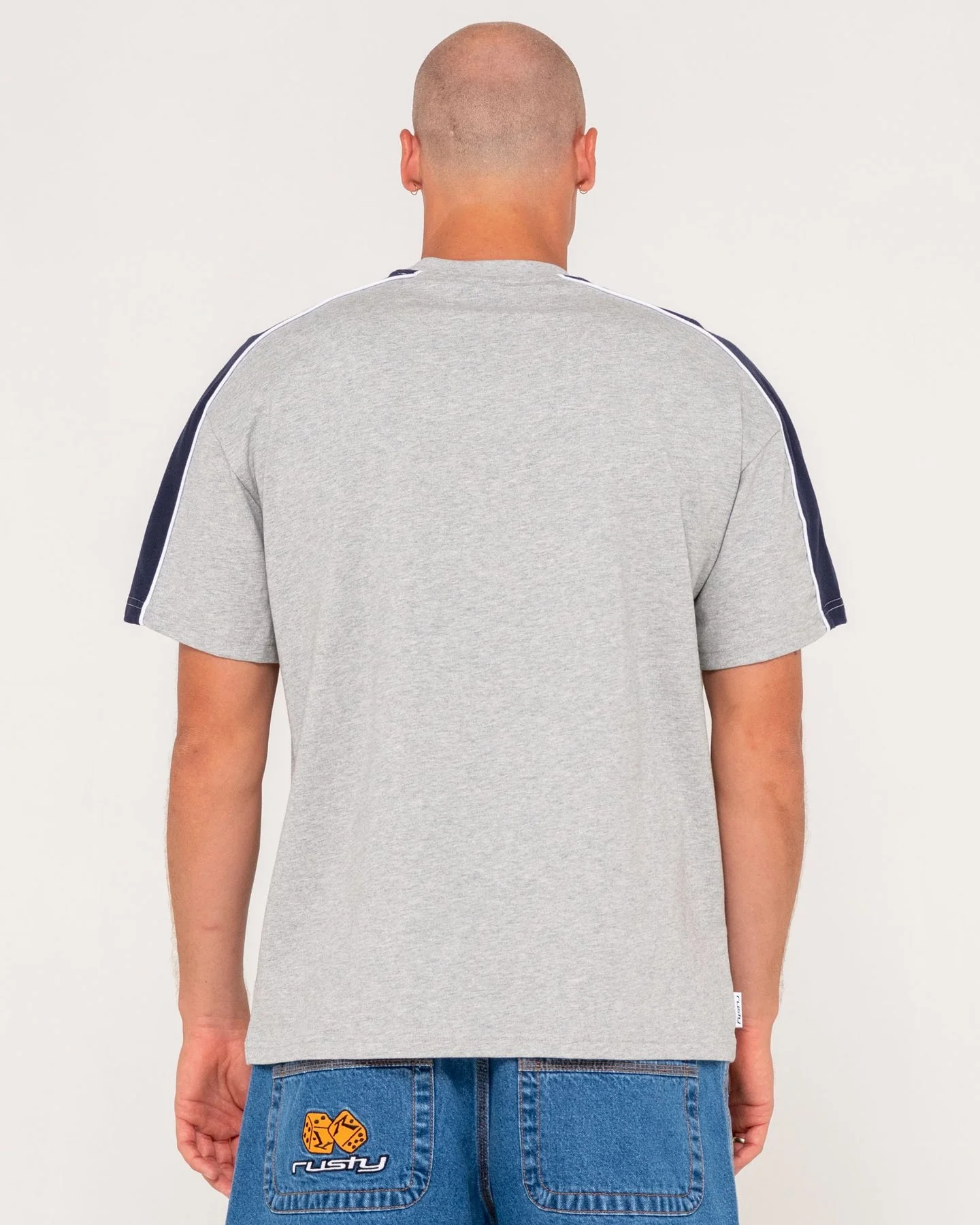 RUSTY Alonso Tee - Grey Marle - Image 3