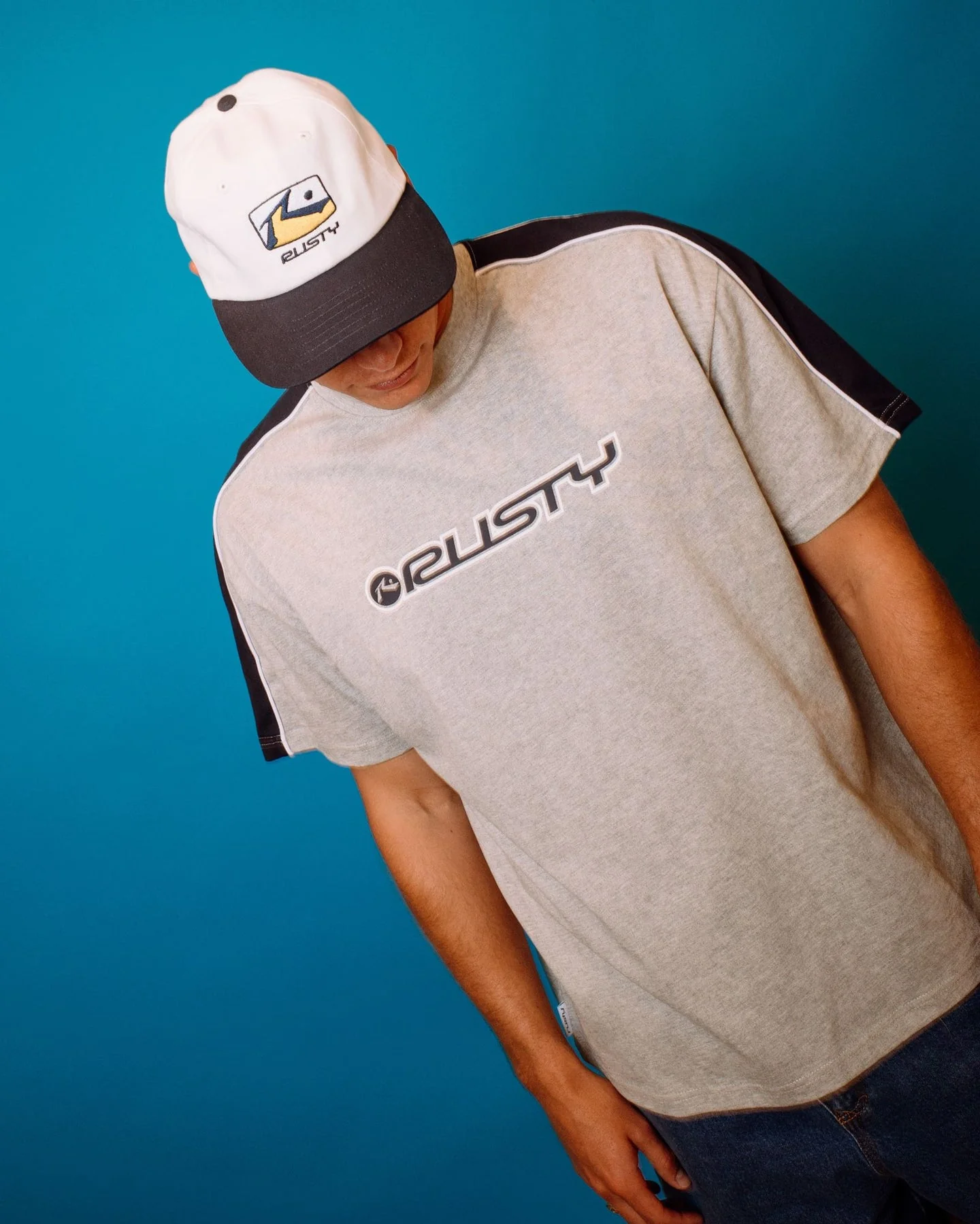 RUSTY Alonso Tee - Grey Marle - Image 5