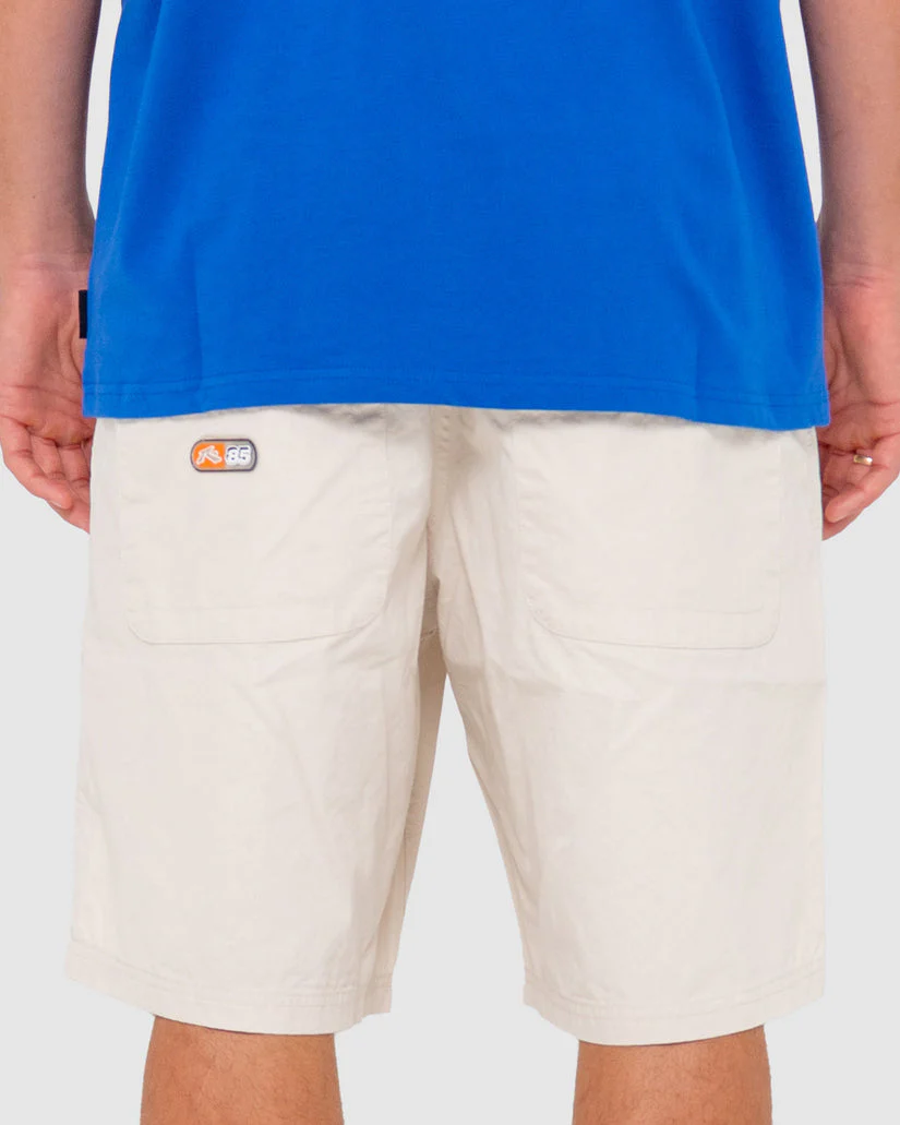 RUSTY WEAR EVA ELASTIC SHORTS - Oatmeal - Image 2