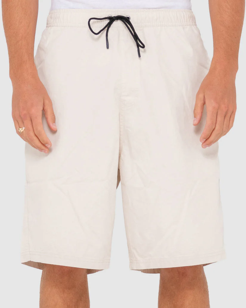 RUSTY WEAR EVA ELASTIC SHORTS - Oatmeal - Image 6
