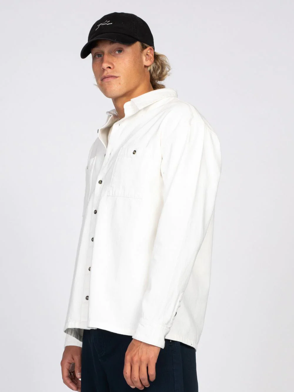 Rusty Yakka Long Sleeve Overshirt - Egret - Image 3