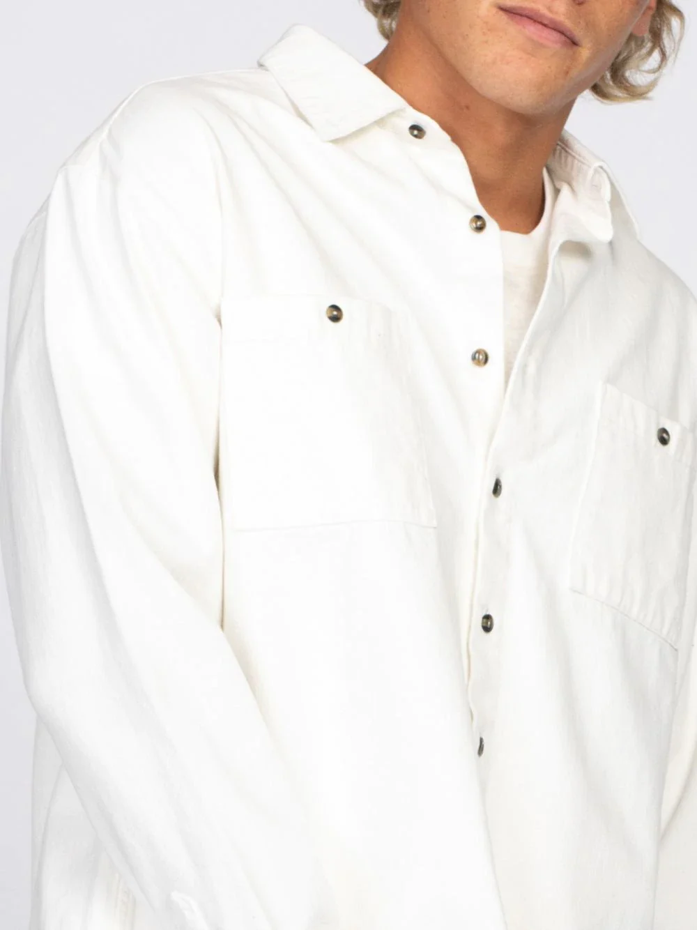 Rusty Yakka Long Sleeve Overshirt - Egret - Image 5