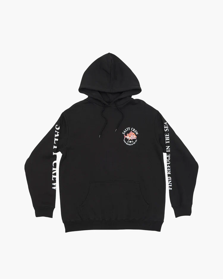 SALTY CREW Snap Attack Hood - Black - Image 2