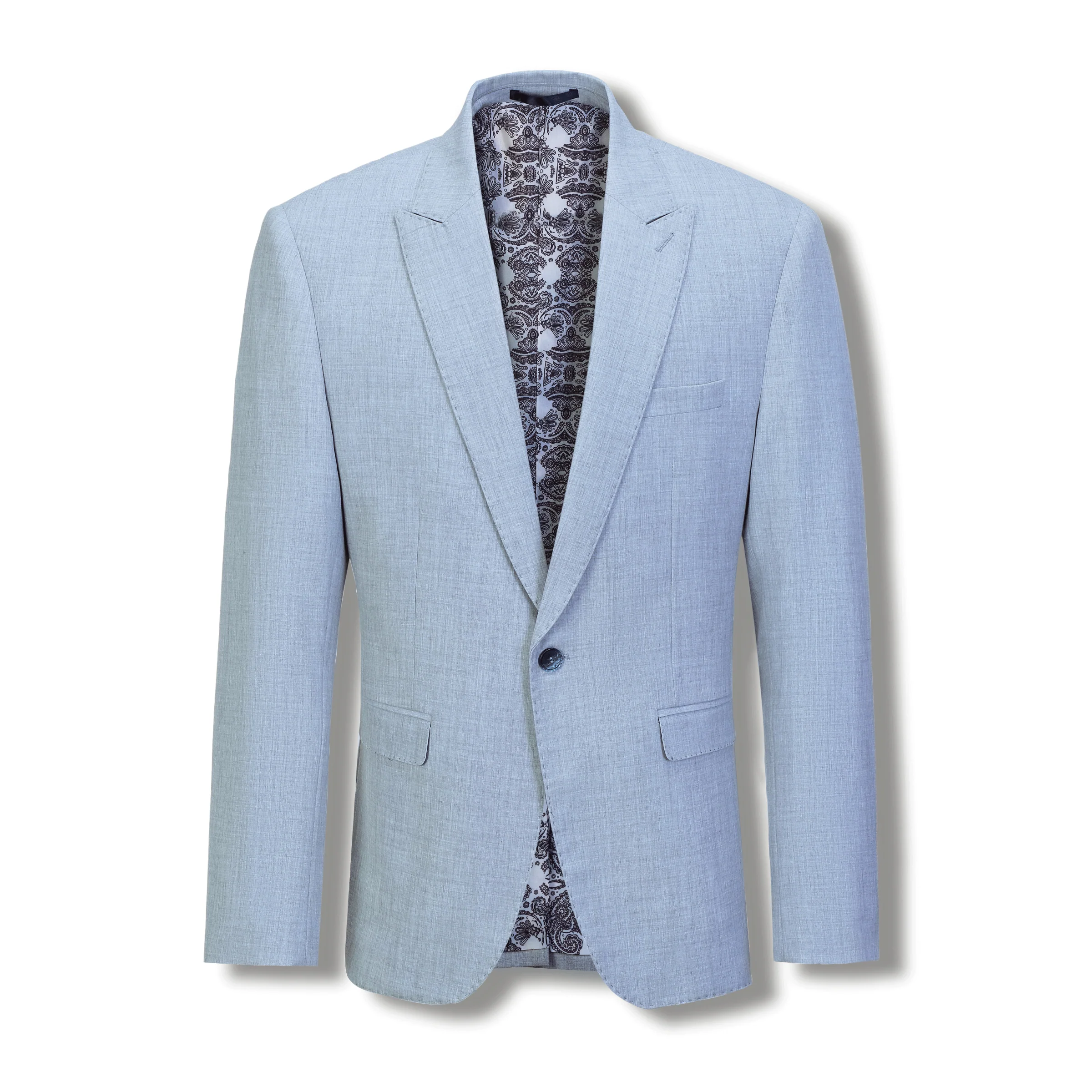 SCUZZATTI 2836 STALLONE STRETCH PEAK LAPEL 2 PIECE SUIT - Sky