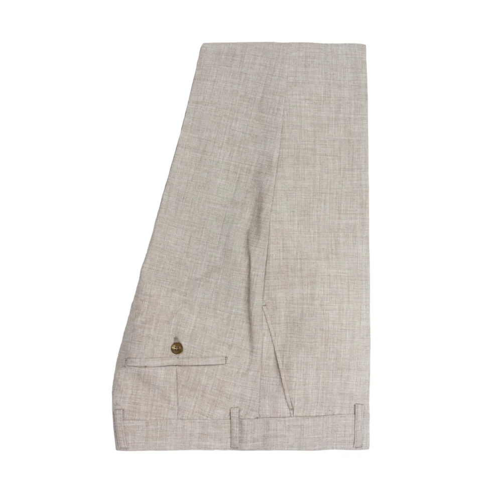 SCUZZATTI 2836 STALLONE STRETCH PEAK LAPEL 2 PIECE SUIT - Sand - Image 3