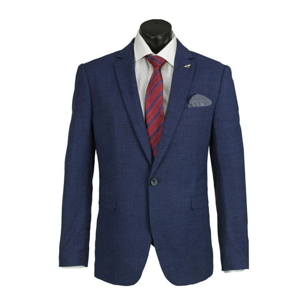SCUZZATTI 6953 Houston Boys Stretch Jacket - Blue