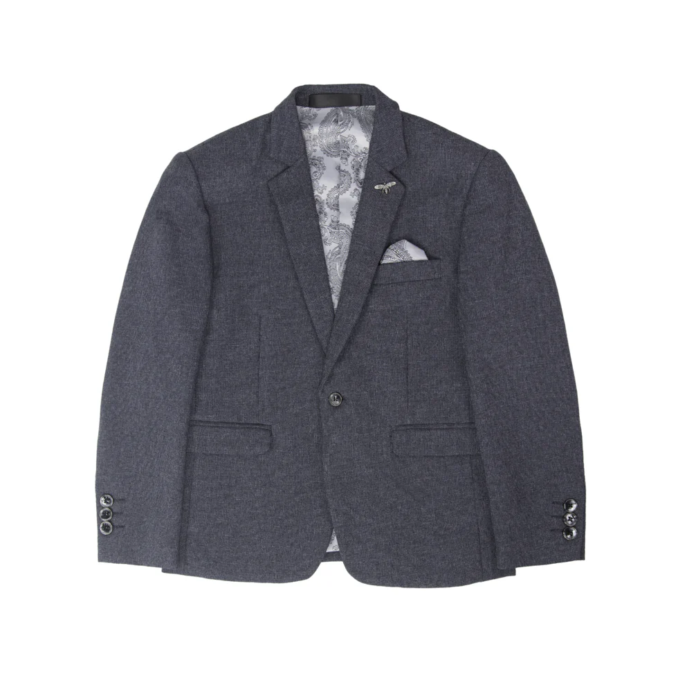 Scuzzatti A268 Boys Jacket - Charcoal