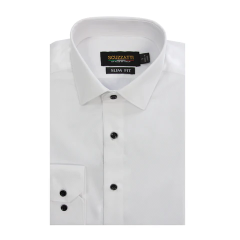 SCUZZATTI Levi 1636 Boys L/S Shirt - White