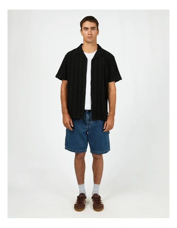 SILENT THEORY Luca S/S Shirt - Black
