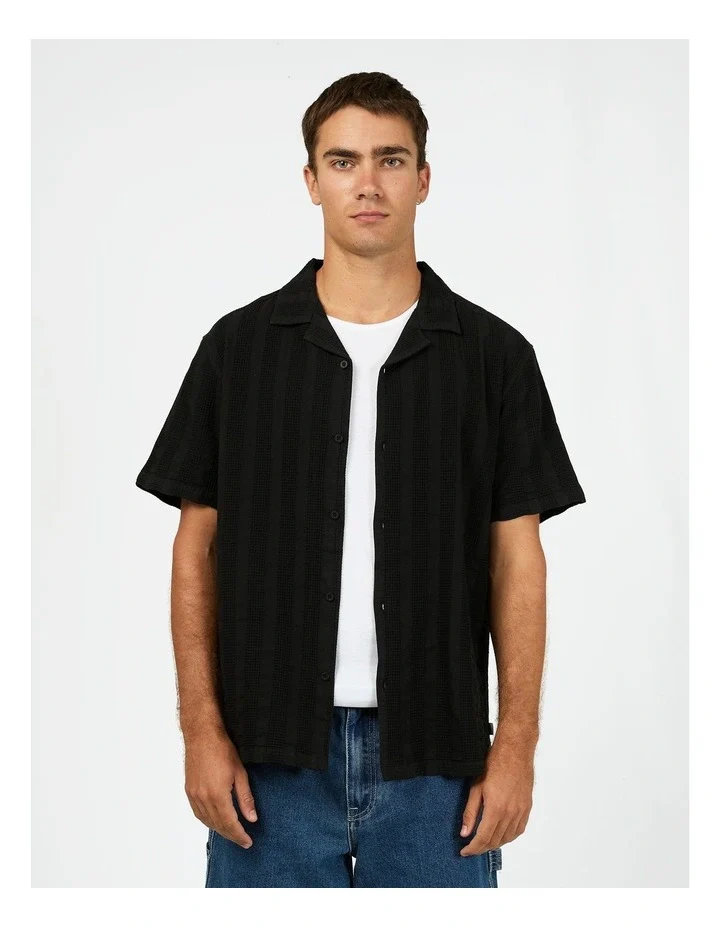 SILENT THEORY Luca S/S Shirt - Black - Image 2