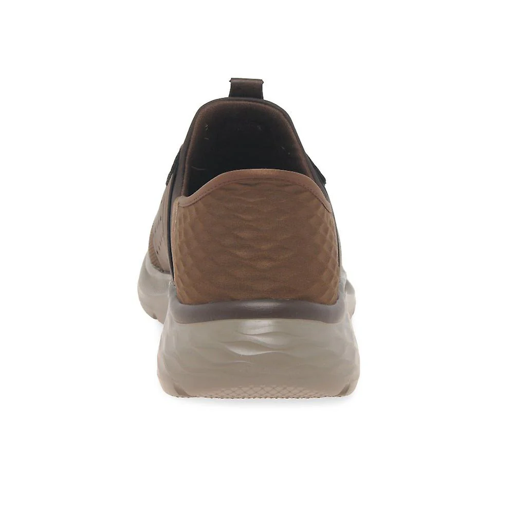 SKECHERS GARNER NEWICK 210803 Slip-Ins Relaxed Fit -&nbsp;DARK BROWN / SYNTHETIC - Image 2