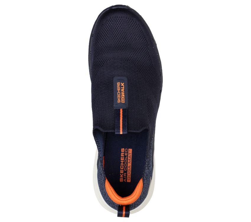 Skechers 216202 GO WALK 6 Sneaker - Navy Orange - Image 5