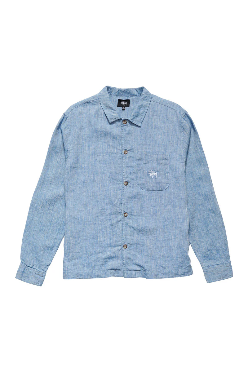 Stussy LONG LINEN Long Sleeve Shirt - Image 2