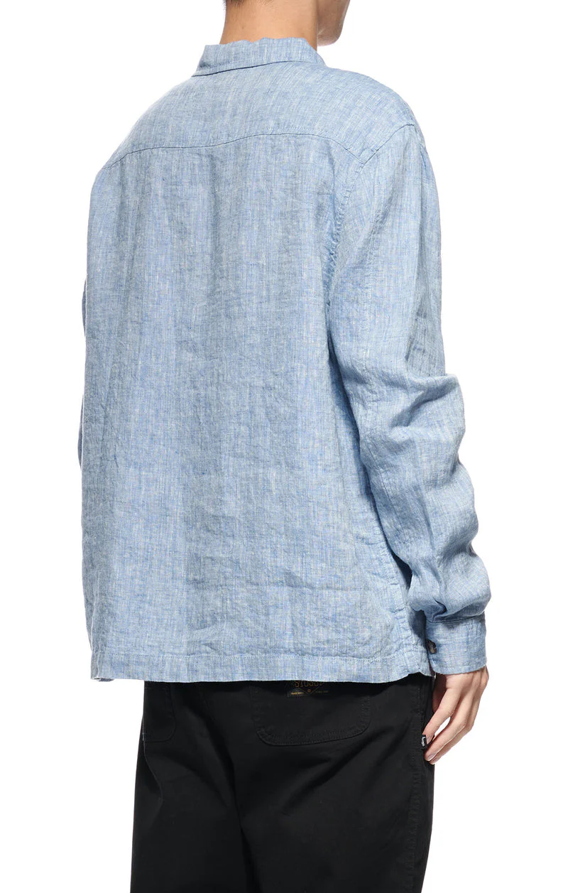 Stussy LONG LINEN Long Sleeve Shirt - Image 3