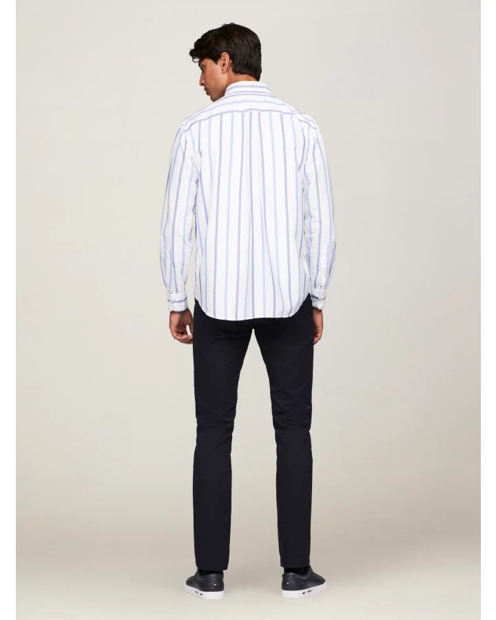 TOMMY HIFIGER MW0MW37299_0A5 OXFORD SPACED OUT STP SHIRT - Desert Sky/Dark Magma - Image 3