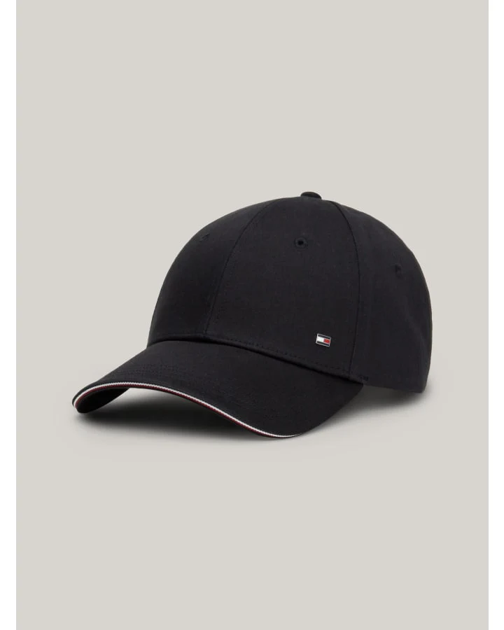 TOMMY HILFIGER AM0AM12534 CORPORATE COTTON 6 PANEL CAP - Black