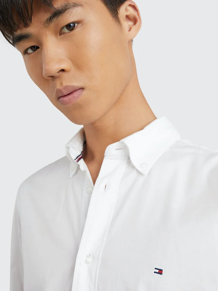 TOMMY HILFIGER CORE FLEX POPLIN WHITE - Image 4