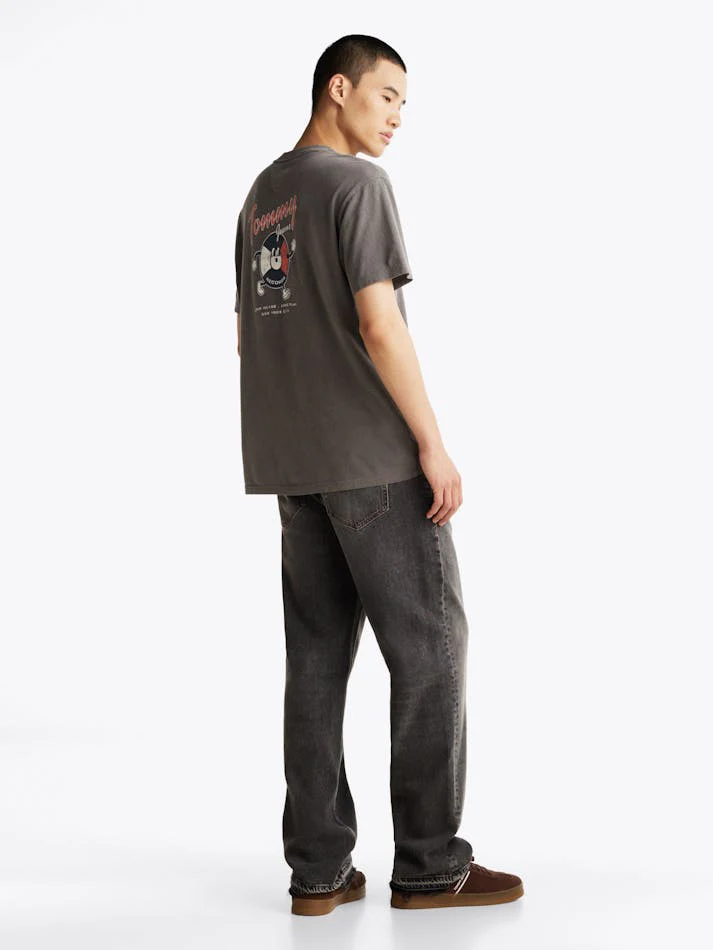 TOMMY HILFIGER DM0DM20352 Back Logo Relaxed Tee - Black - Image 3