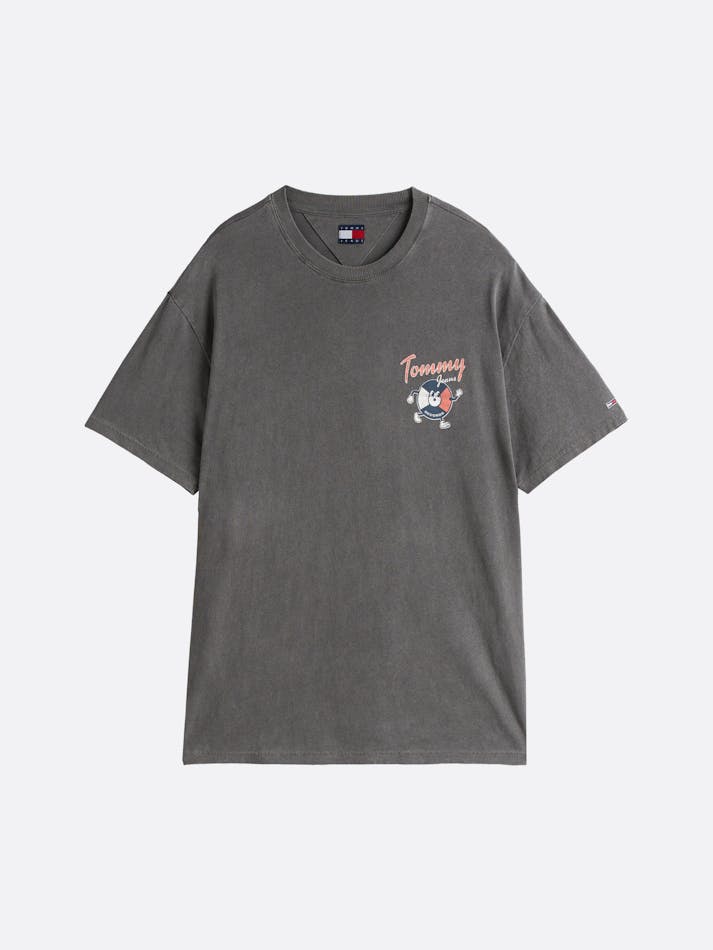 TOMMY HILFIGER DM0DM20352 Back Logo Relaxed Tee - Black - Image 5