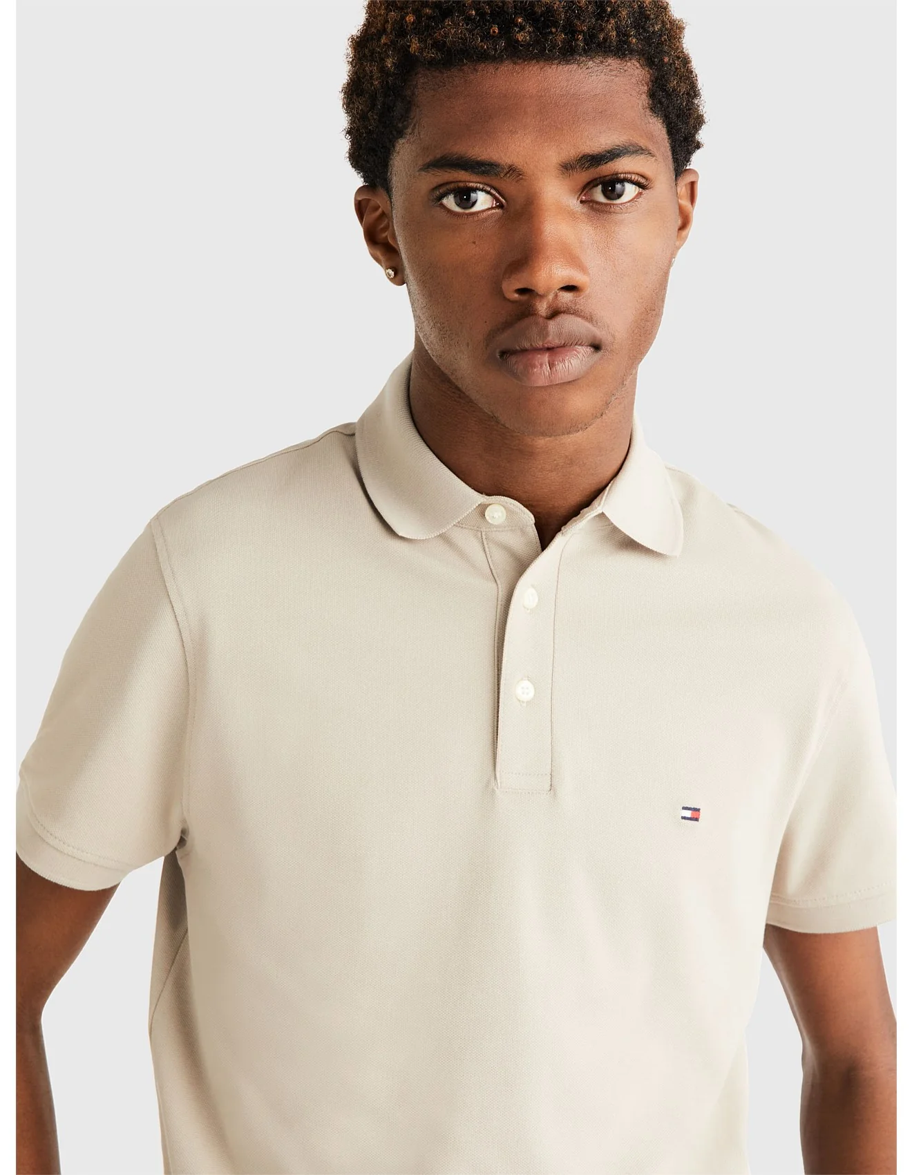 TOMMY HILFIGER MW0MW32346_AEP IM 1985 Regular Fit Polo - Stone - Image 4