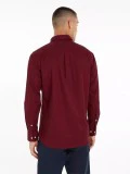 TOMMY HILFIGER MW0MW36824 VLP Flex Brushed Solid Rf Shirt - Deep Rouge - Image 3