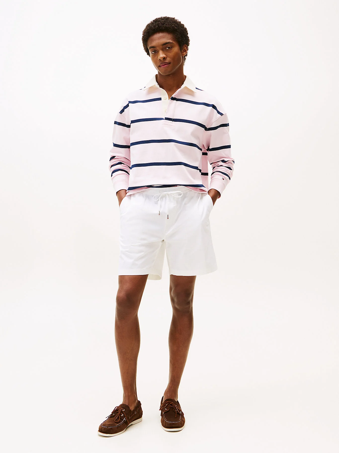 TOMMY HILFIGER MW0MW38845YCF Paper Touch Regular Shorts - Optic White - Image 2