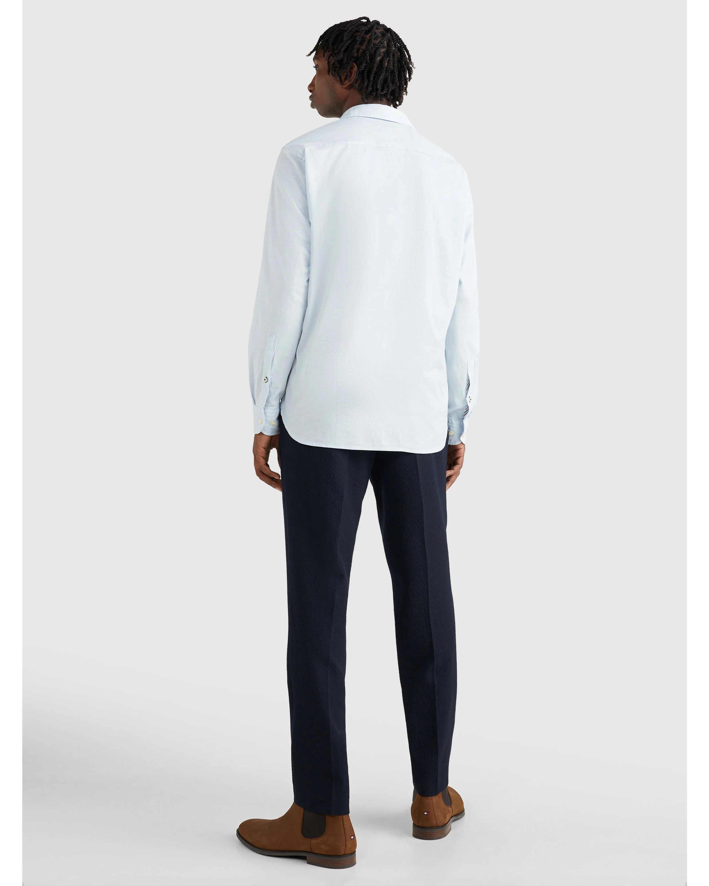 TOMMY HILFIGER Oxford MW0MW25037_C1S Flex LS Shirt - Calm Blue - Image 3