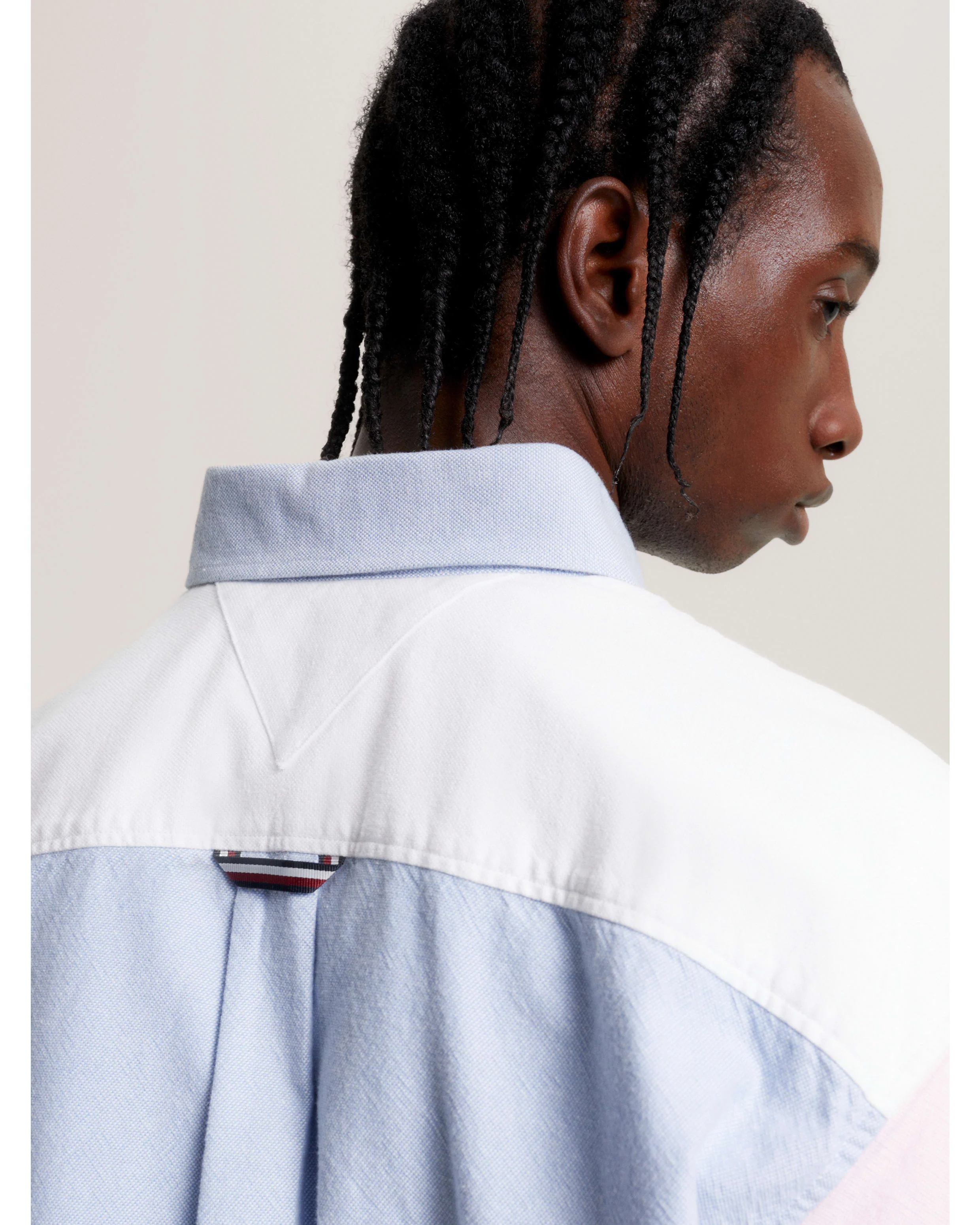 TOMMY HILFIGER PREM OX BLCK SHRT CLOUDY BLUE/PINK - Image 5