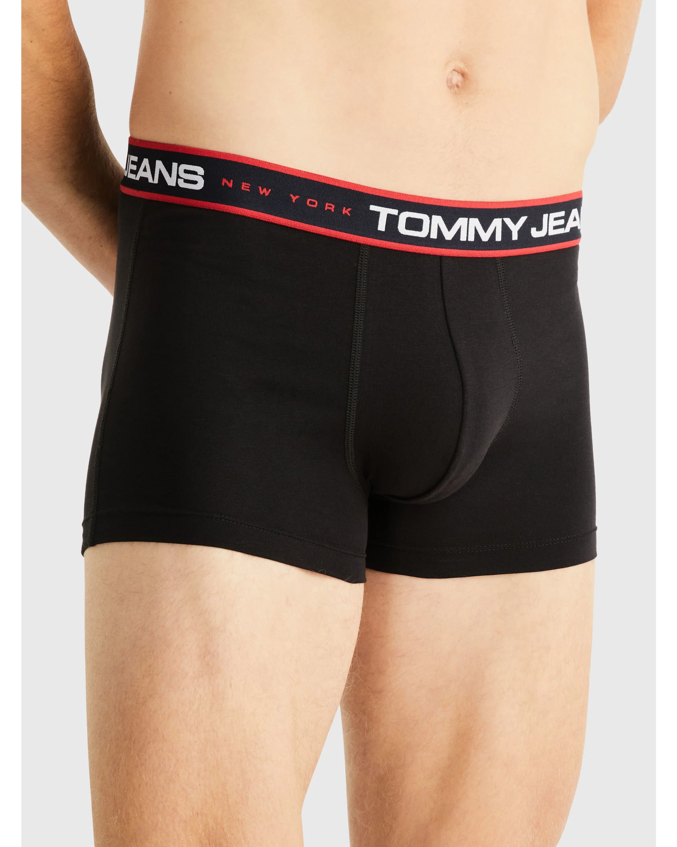 TOMMY HILFIGER UM0UM02968_0R7 New York 3-Pack Logo Tape Trunks - Black/Black/Black - Image 3