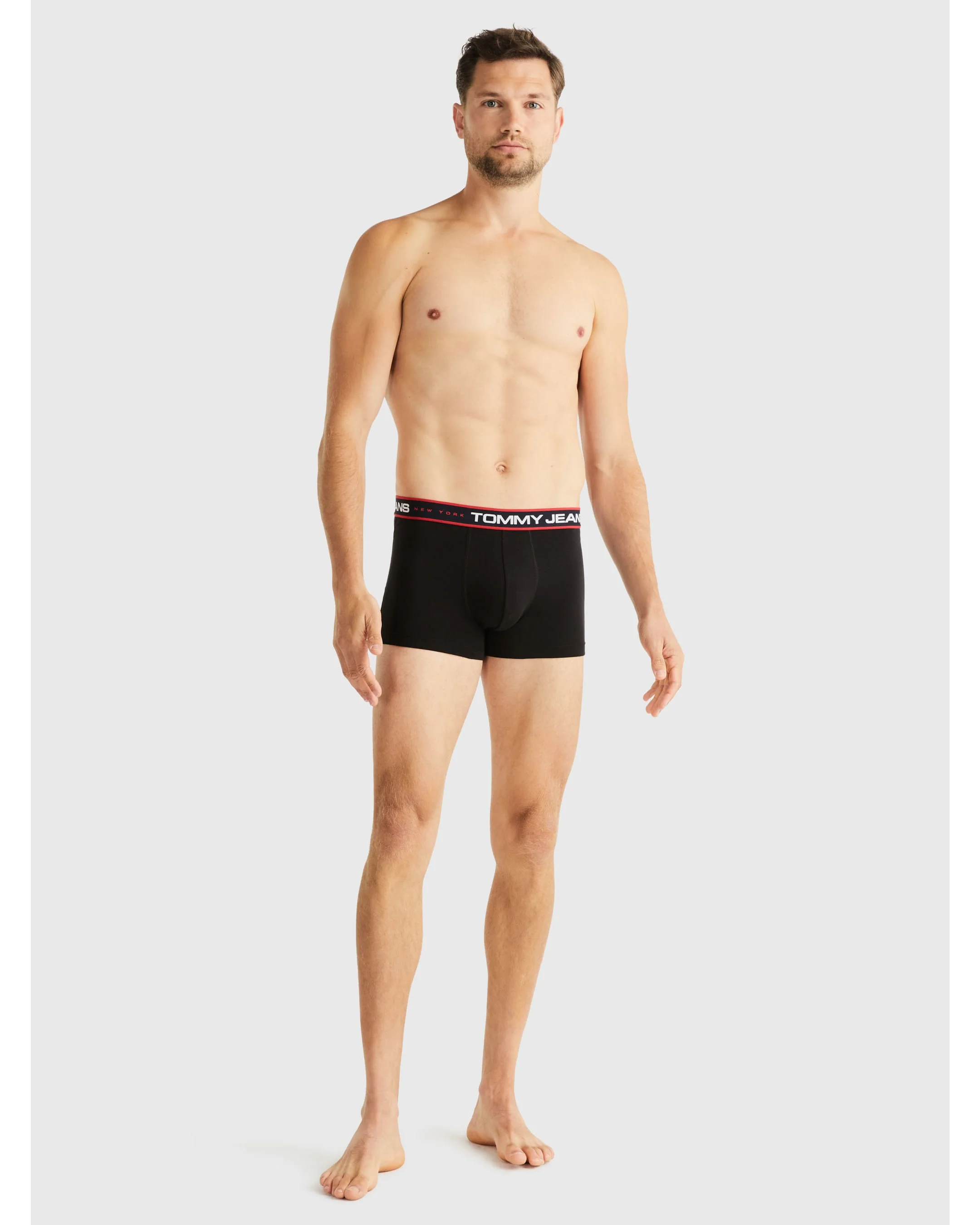 TOMMY HILFIGER UM0UM02968_0R7 New York 3-Pack Logo Tape Trunks - Black/Black/Black - Image 4