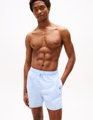 TOMMY HILFIGER UM0UM03258 Original Logo Mid Length Swim Shorts - Sweet Blue - Image 2