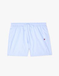 TOMMY HILFIGER UM0UM03258 Original Logo Mid Length Swim Shorts - Sweet Blue - Image 5