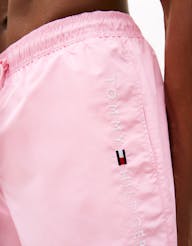 TOMMY HILFIGER UM0UM03258 Original Logo Mid Length Swim Shorts - Classic Pink - Image 4
