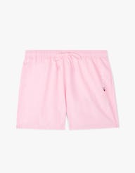 TOMMY HILFIGER UM0UM03258 Original Logo Mid Length Swim Shorts - Classic Pink - Image 5