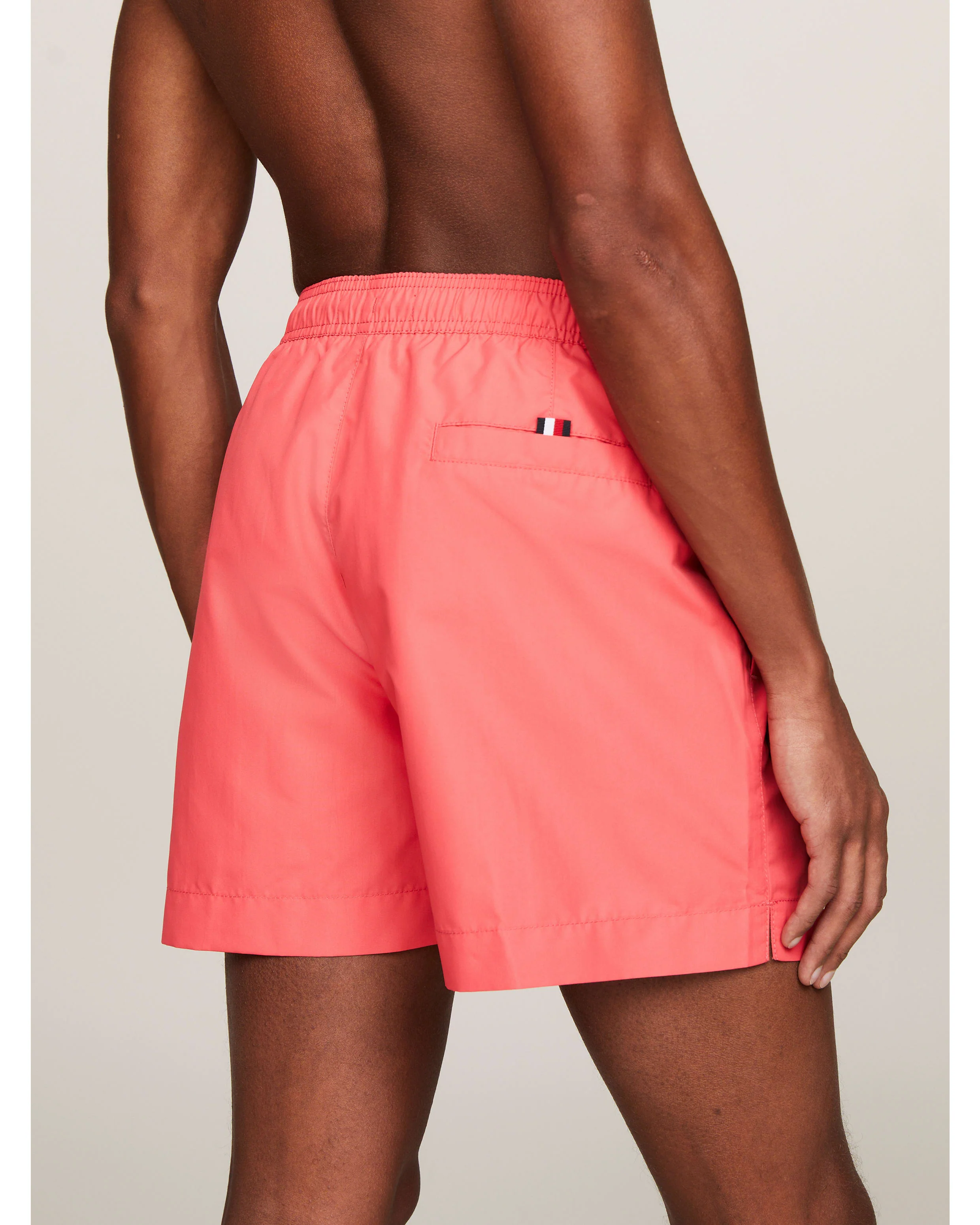 TOMMY HILFIGER UM0UM03258_TJN Original Logo Mid Length Swim Shorts - Laser Pink - Image 4