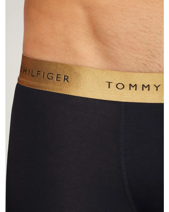 TOMMY HILFIGER UM0UM03411_0TU 3-Pack Metallic Logo Trunks Gift Set - GOLD/GOLD/GOLD - Image 2