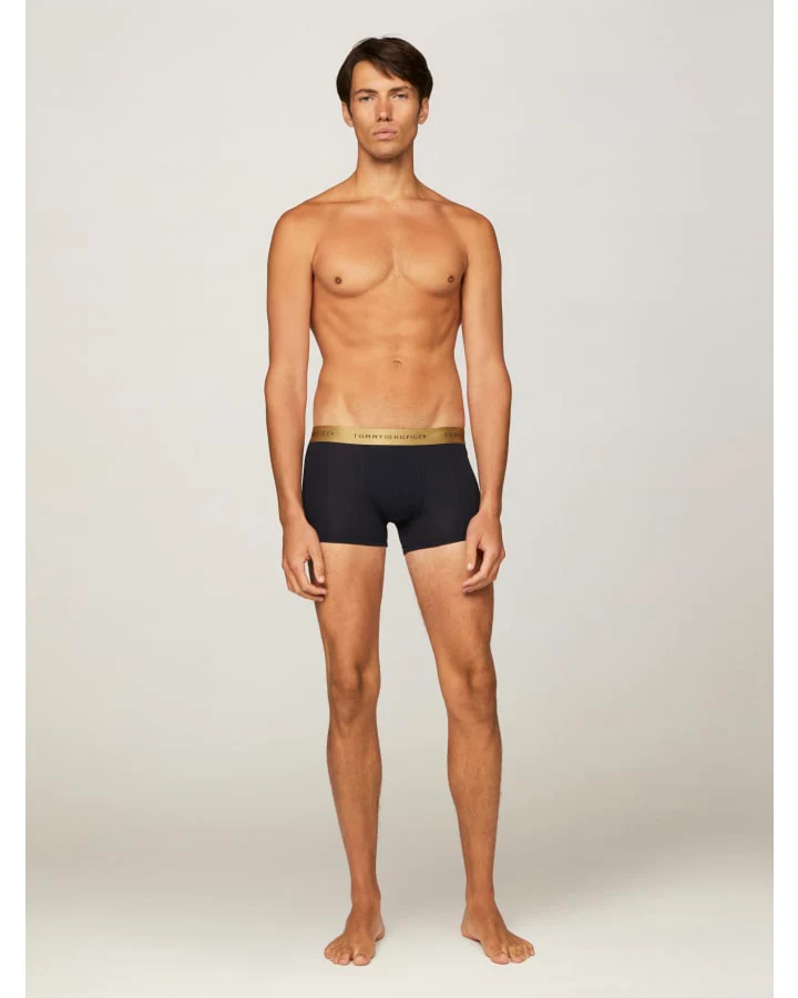 TOMMY HILFIGER UM0UM03411_0TU 3-Pack Metallic Logo Trunks Gift Set - GOLD/GOLD/GOLD - Image 3