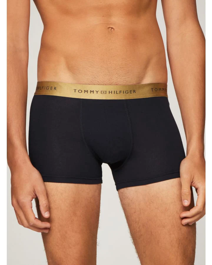 TOMMY HILFIGER UM0UM03411_0TU 3-Pack Metallic Logo Trunks Gift Set - GOLD/GOLD/GOLD - Image 4