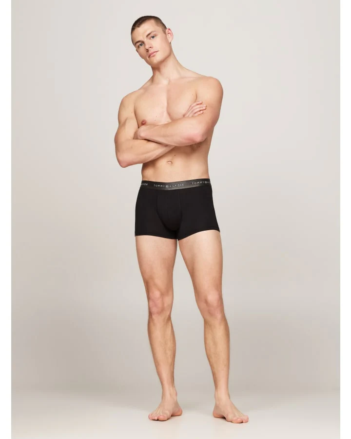 TOMMY HILFIGER UM0UM03411_0TU 3-Pack Metallic Logo Trunks Gift Set - GOLD/GOLD/GOLD (Copy) - Image 3