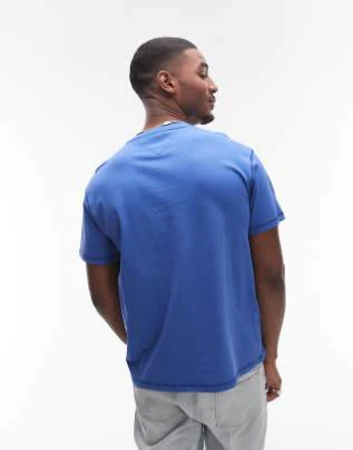 TOMMY JEANS DM0DM20805_C6E Relaxed Tonal Crest Tee - Tempo Blue - Image 4