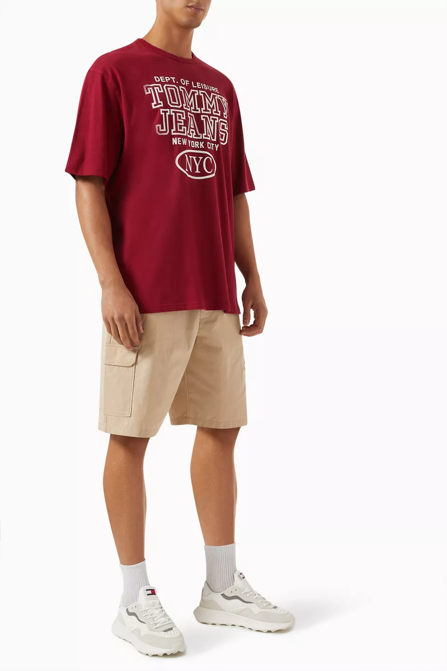 TOMMY JEANS Prep Explorer Oversized Tee - Red Carpet - Image 2
