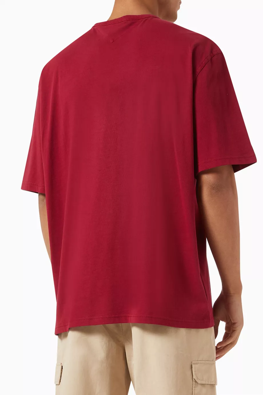 TOMMY JEANS Prep Explorer Oversized Tee - Red Carpet - Image 3
