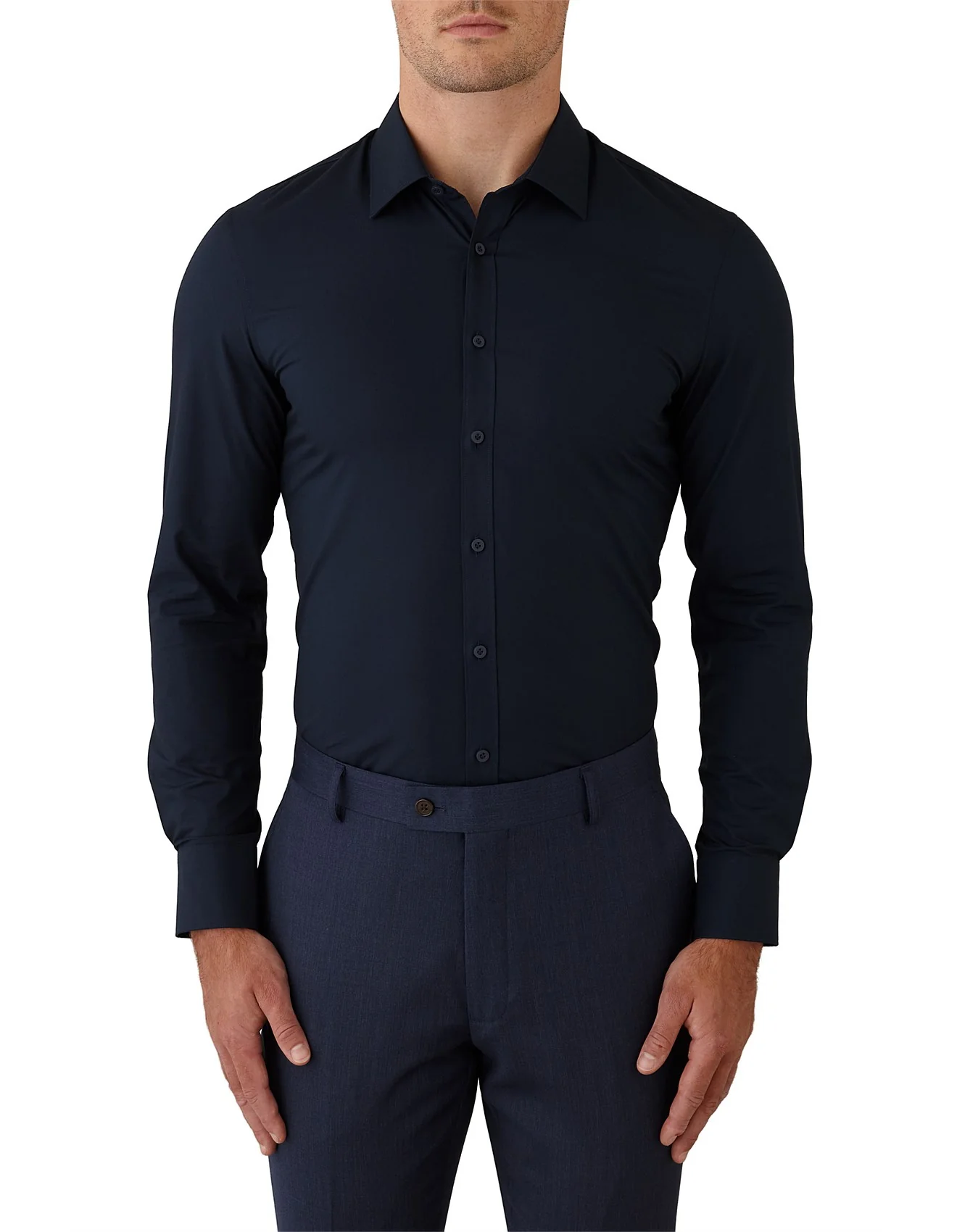 UBERSTONE KEMBA FGC054 Long Sleeve Shirt - Navy
