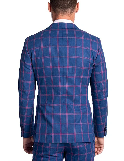 Uberstone Tyson Navy Plaid Jacket - Image 4
