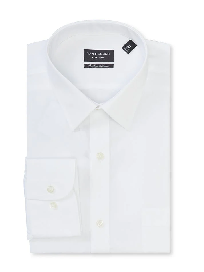 Van Heusen A101 CLASSIC RELAXED FIT SHIRT - White