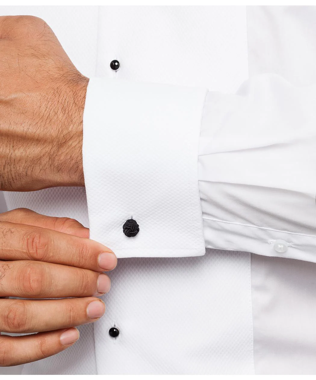VAN HEUSEN E158 EURO TAILORED FIT TUXEDO SHIRT WITH WING COLLAR - Image 3