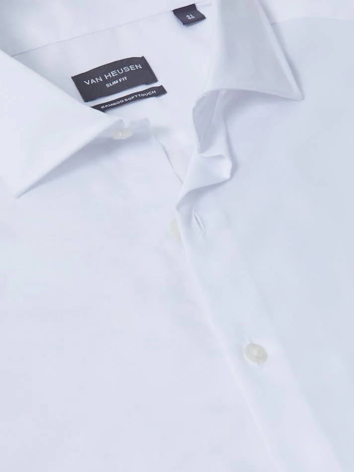 VAN HEUSEN VSS643Q_B Marle Twill Shirt - White - Image 3