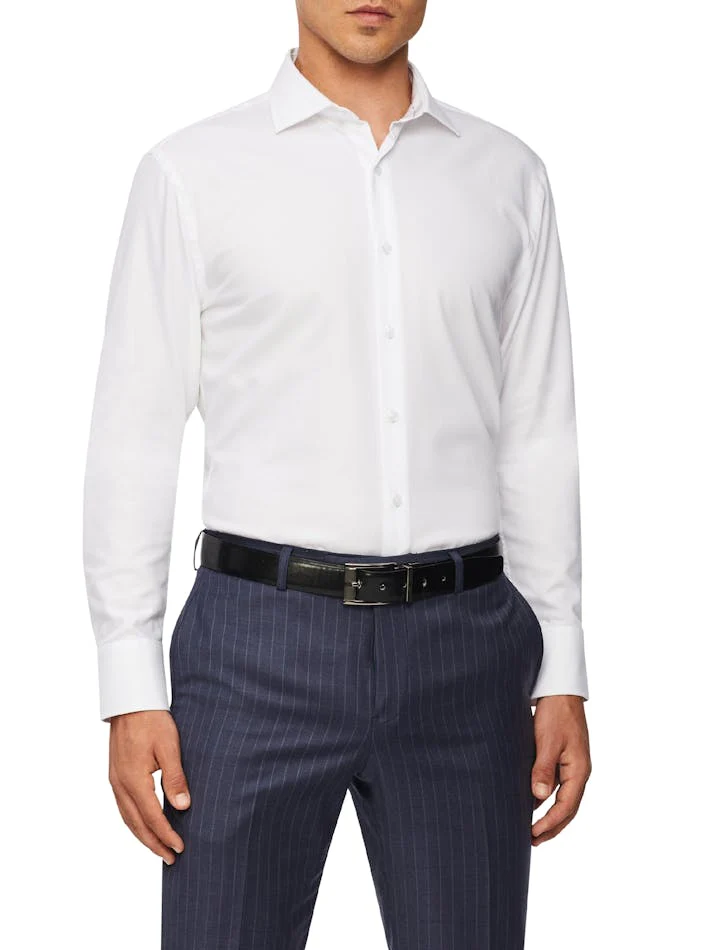 VAN HEUSEN VSSK1420K_R JUMBO TWILL SLIM FIT SHIRT - White - Image 2